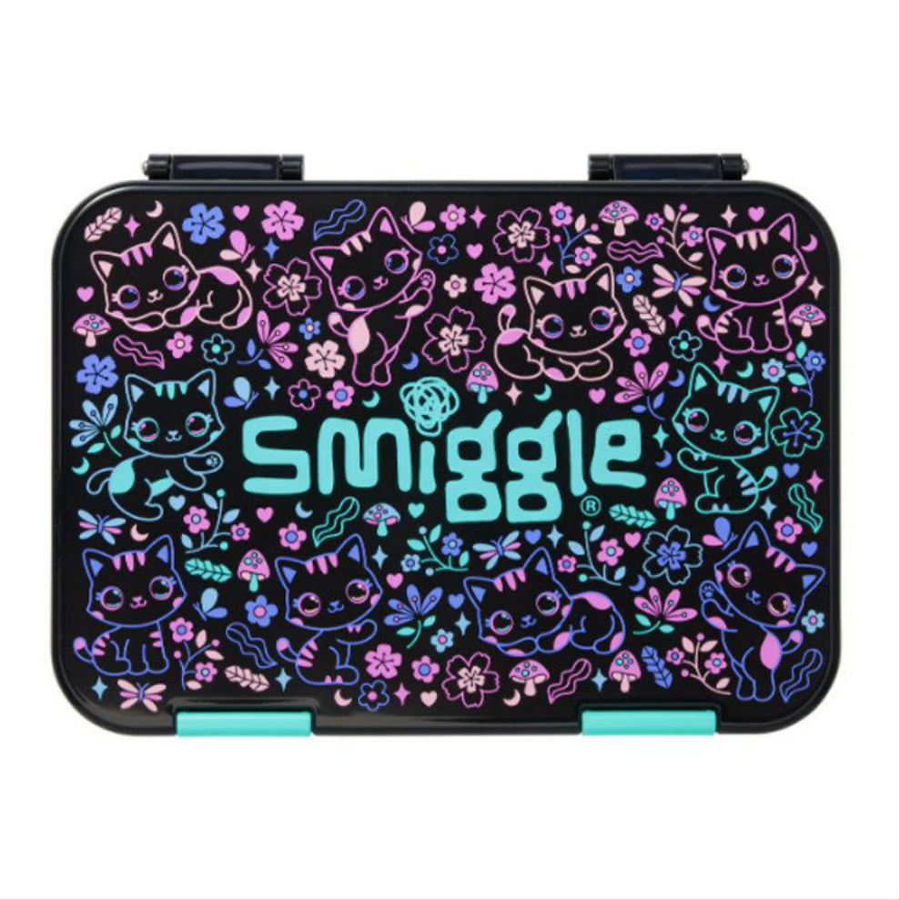 Smiggle Lunch Box Cat Design 21x15x4.5