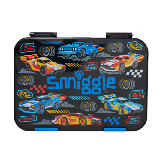 Smiggle Car Design Lunch Box 21x15x4.5