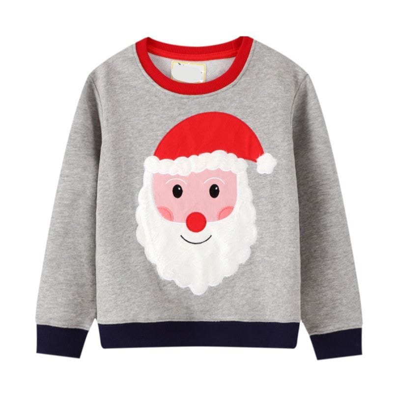 Cotton 100% Sweater Santa Clause Design