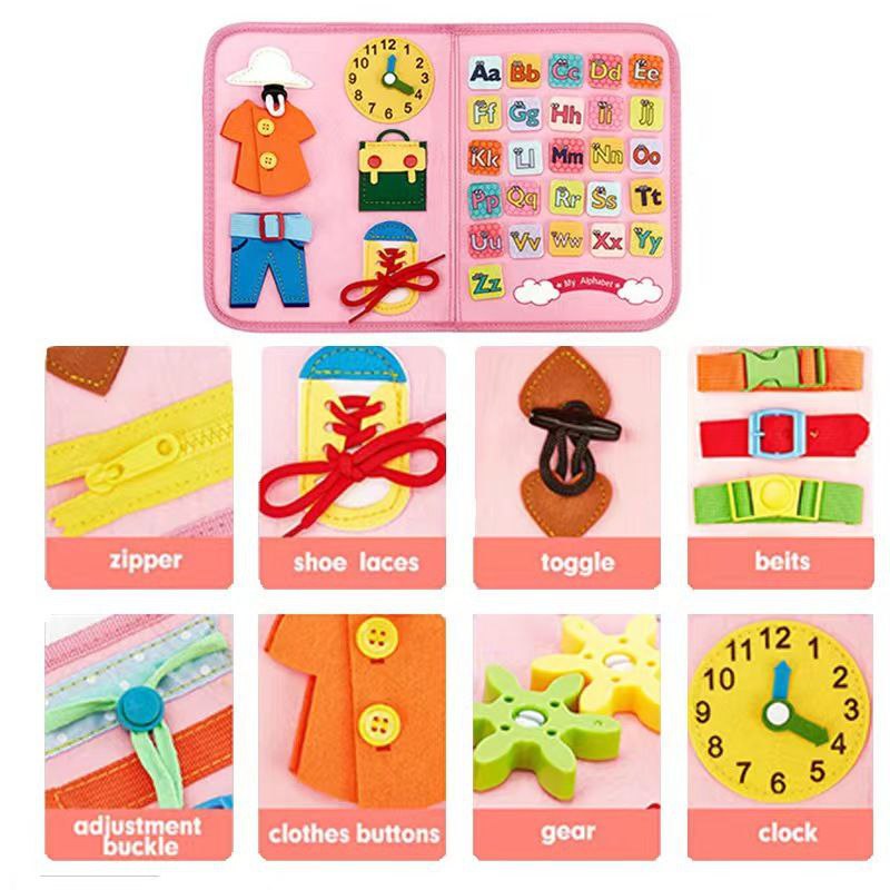 Toddler Busy Board Sensory Preschool Learning Toy Educational