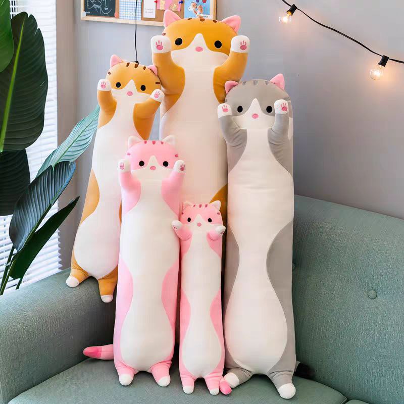 Cute Stuffed Plush Cat  Soft, Sleep Hugging  Pillow, Long Plush Extra Size 130cm