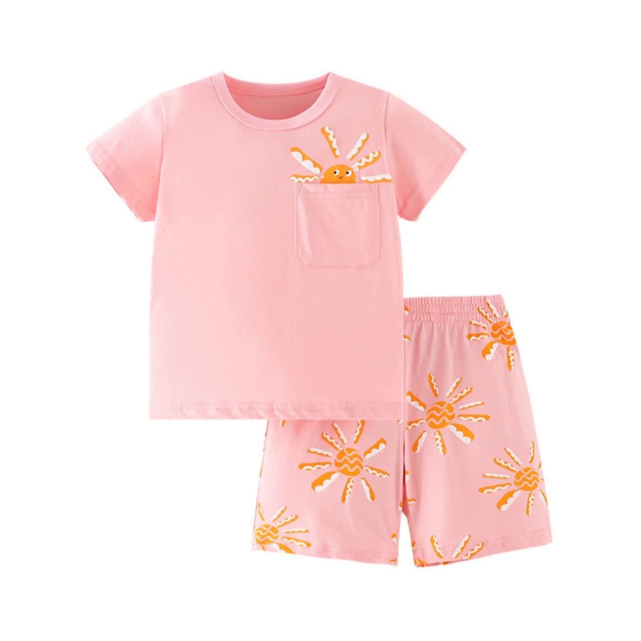 Cute Pijama Cotton 100%  Sun For Girls Size 1-8y