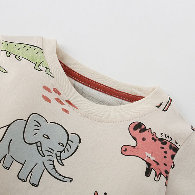 Pijama Animals For Kids Cotton100% Size 1-8y