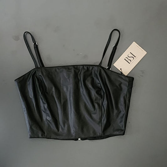 Black Crop For Women High Quality Brand:BSL Size M