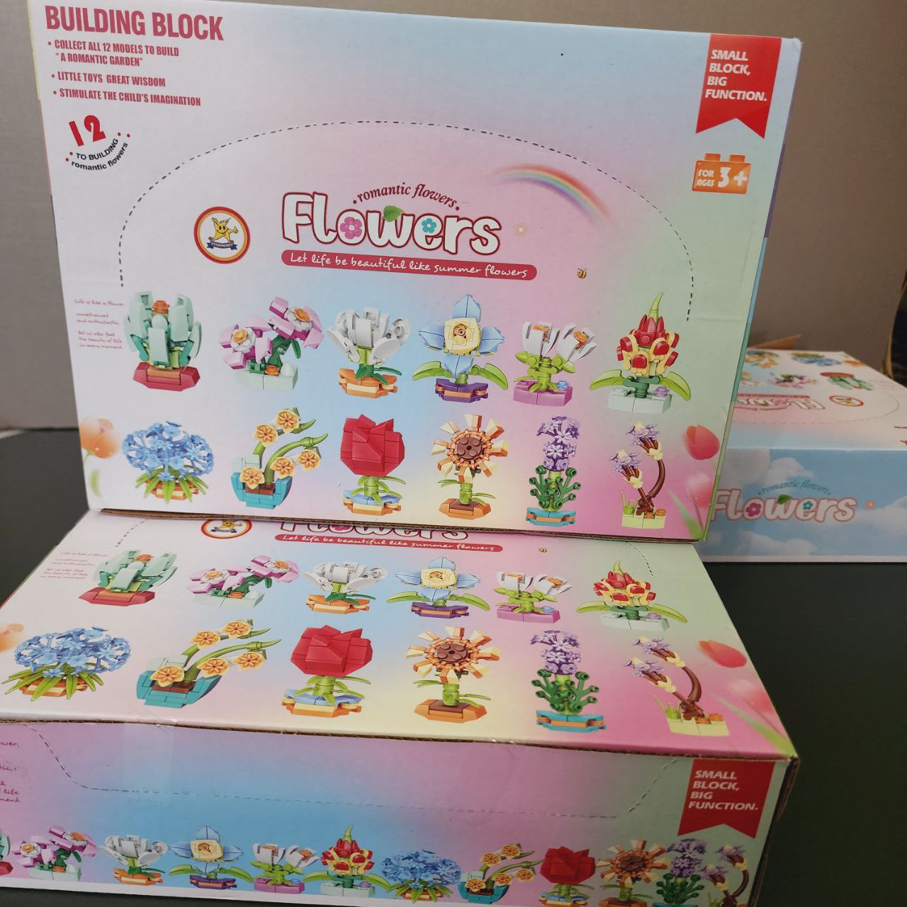 Building Blocks Flower Kits For Girls-12 Assorted Design