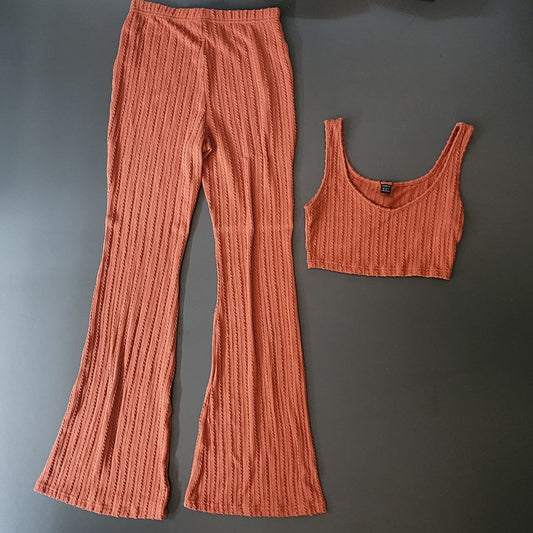 Set For Women Pant Crop Brand Shein Size M