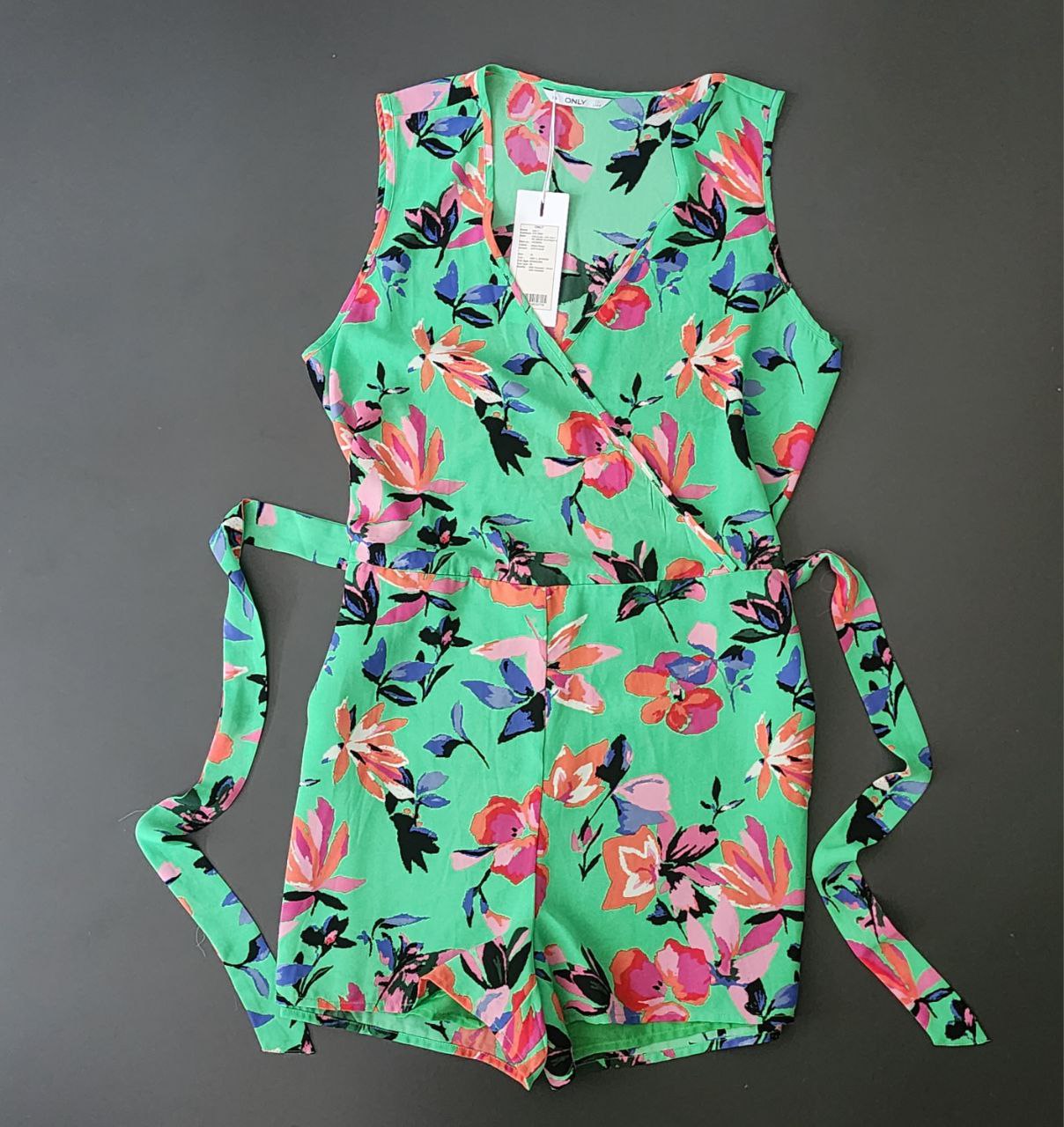 Jumpsuit Short Flower Design Brand Only Size S-M