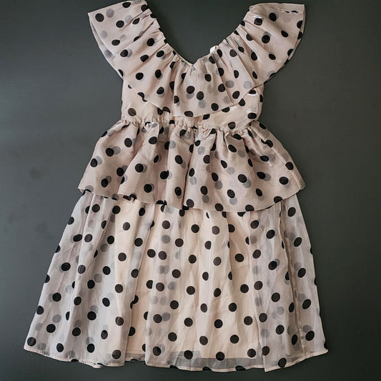 Dress For Women Ruffle Dots Design Brand:YAS Size M