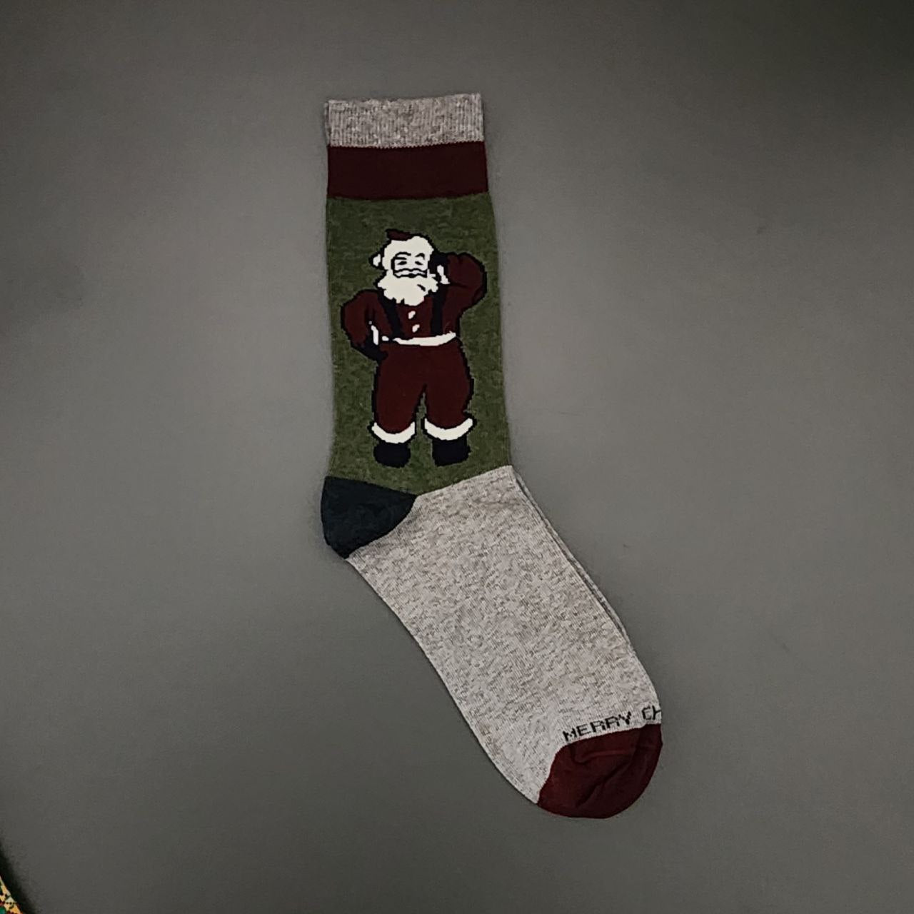 Long Socks Cotton Christmas Design Size 35-39