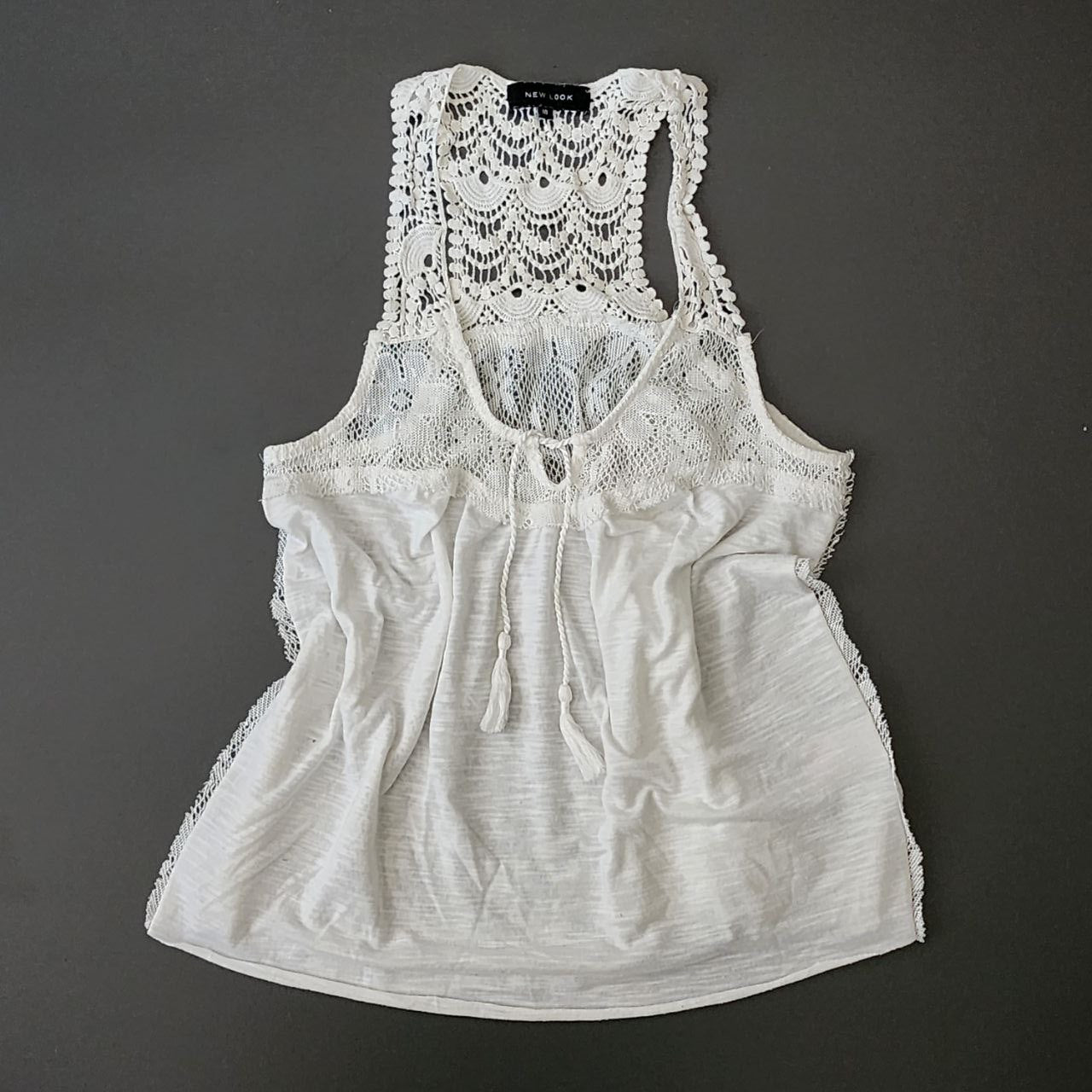 Lace Top For Women Brand:New Look Size M