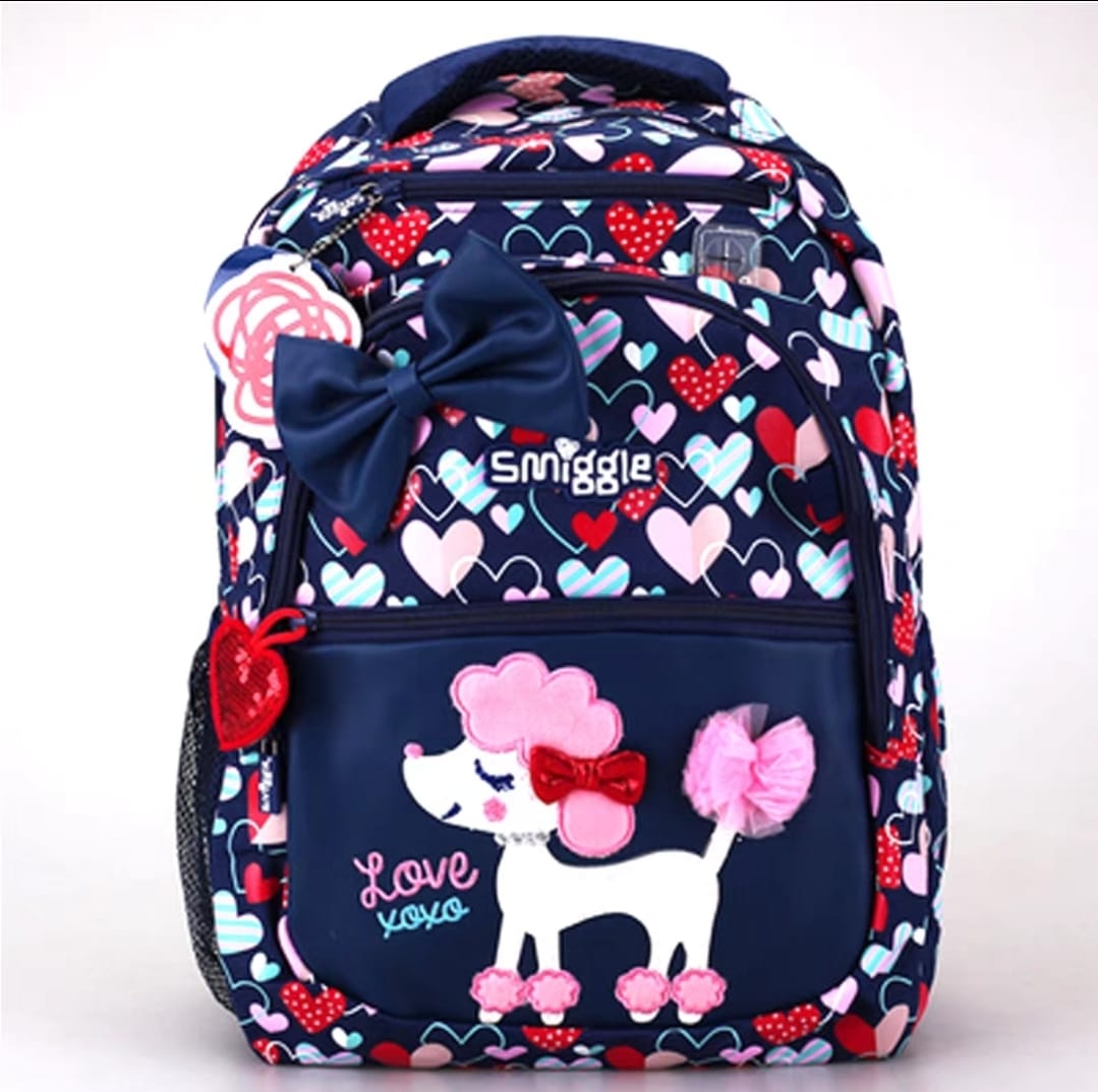 Smiggle School Bag Large Capacity Cartoon Double Shoulder Backpack 43cm