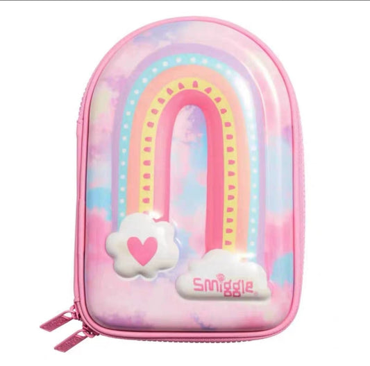 Smiggle Light Pink Rainbow Door Pencil Case