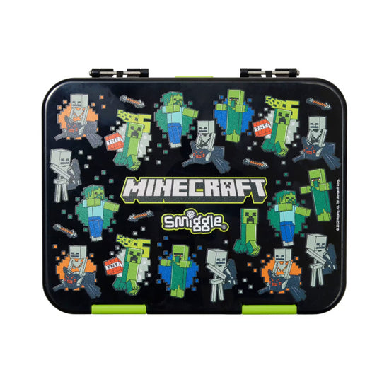 Smiggle Cartoon Series Lunch Box with Minecraft Design 21*17*5 cm