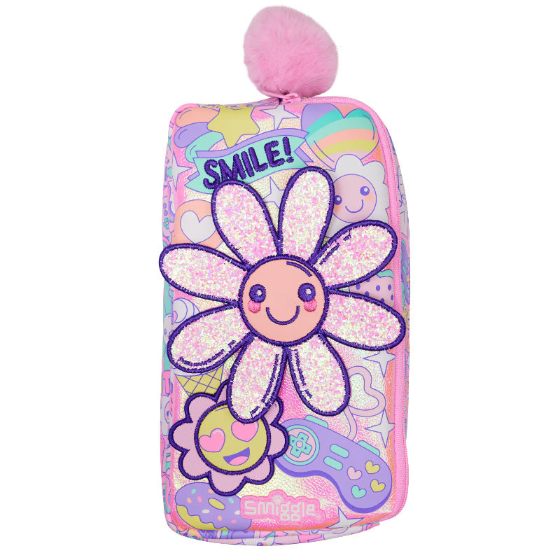 Smiggle Floral Design Pencil Case