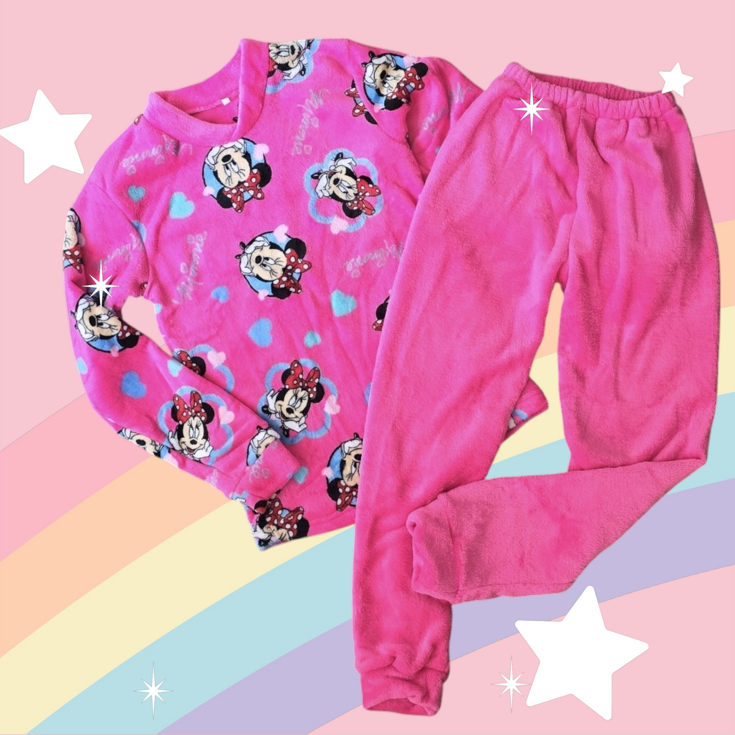 Warm Winter Pijama Minnie Mouse Design 12-14y