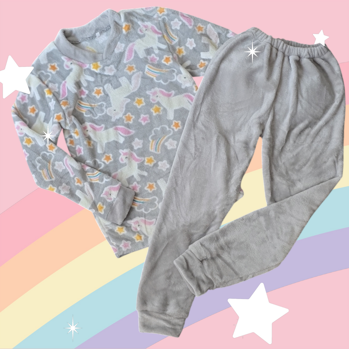 Warm Winter Pijama Unicorn Design 12y