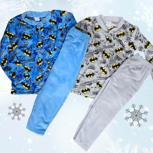 Warm Winter Pijama Boys Batmen Design  6-14y