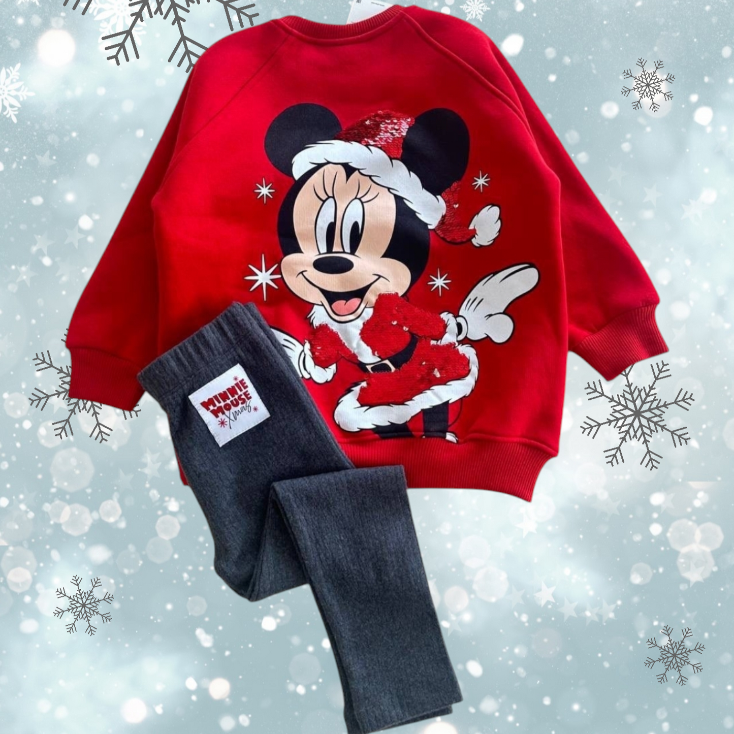 Warm Christmas Outfit Fleece 3-10y