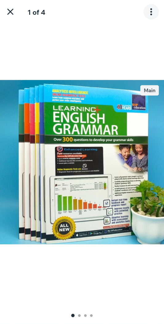 English Grammar 6 Books SAP English Workbook