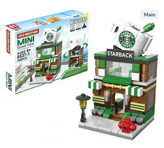 Mini City Street Scene Building Blocks Simulation for Boys and Girls