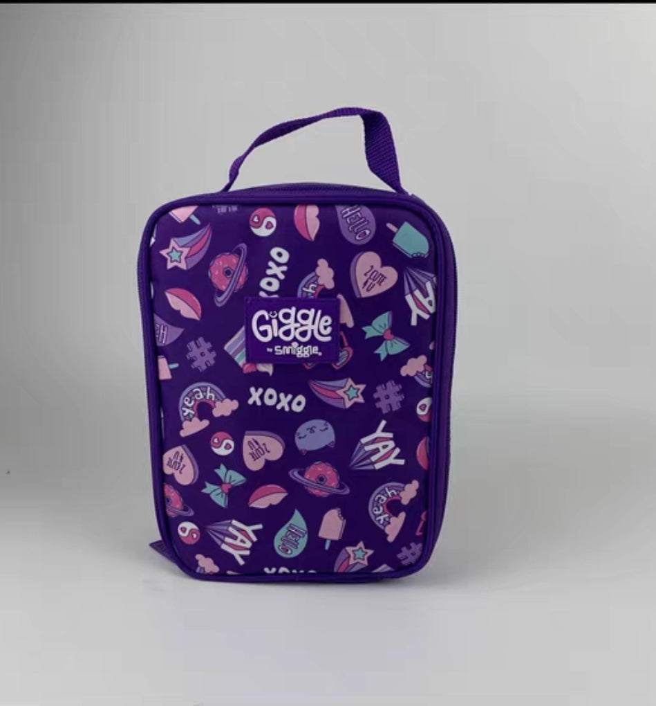 Black Giggle Kids Lunch Bag By Smiggle Childrens Cool Bag Donut Ice Cream Design