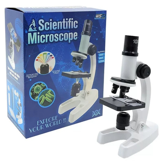 Microscope for Kids | STEM Educational Science Kit with 300x-1200x Zoom, Interactive Learning Experience