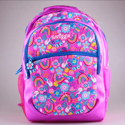 Smiggle Wonder World Classic Lite Backpack With Rainbow Design