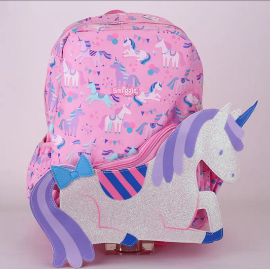 Smiggle Small Backpack Unicorn Design 38cm KG1-KG3