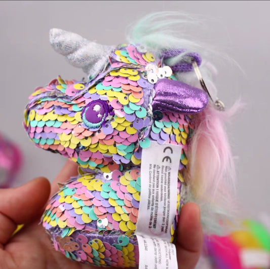 Smiggle Reversey Fluffy Unicorn Keychain