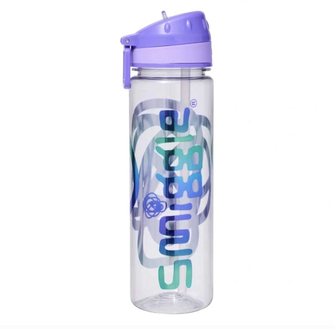 Smiggle Purple Drink Up Plastic Bottle 650 ml 24 cm