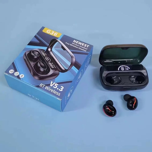 G36 TWS Wireless Earphones Waterproof Bluetooth V5.3 Earphones WiFi Stereo Earphones