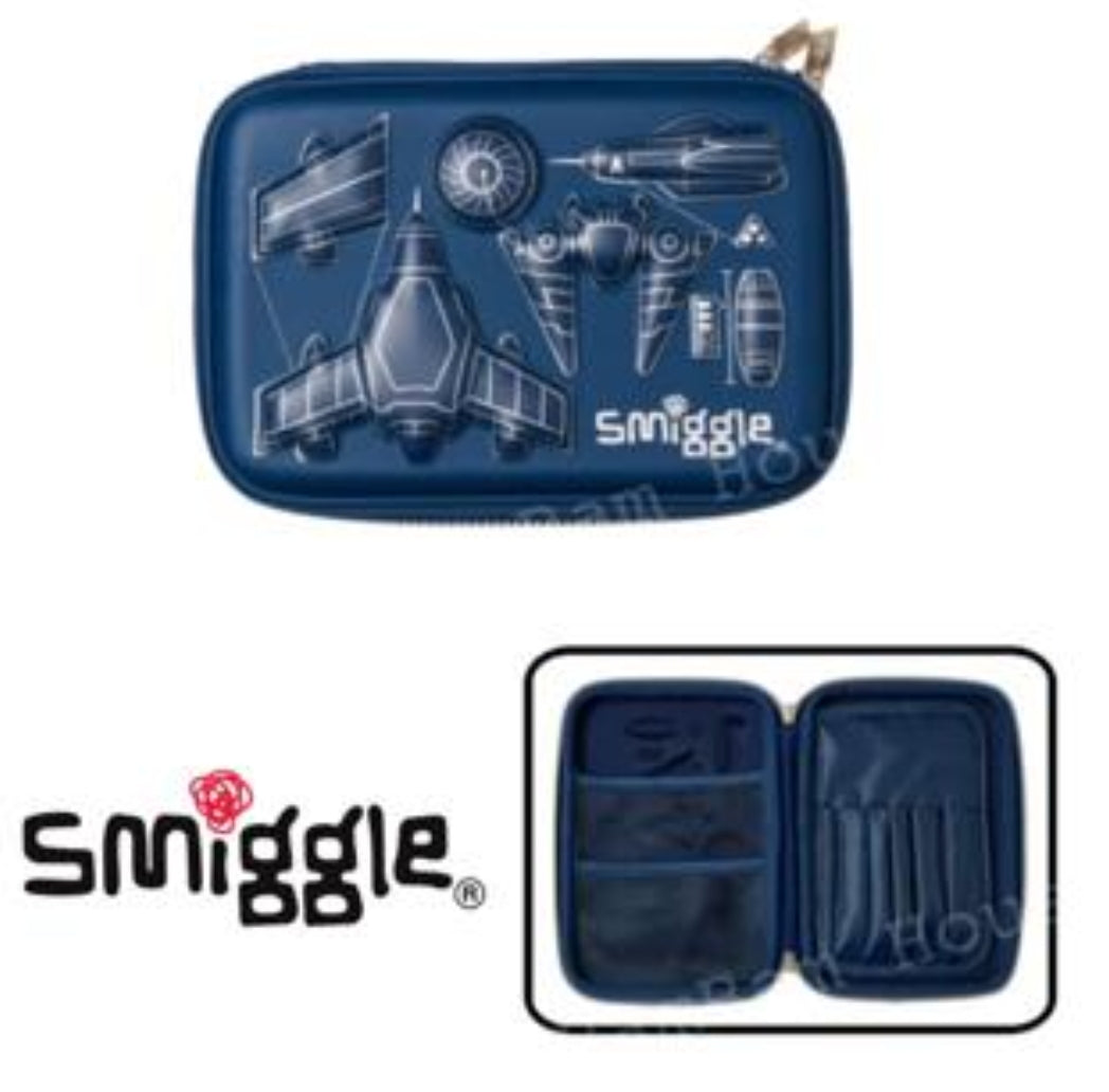 Smiggle Pencil Case Space Jet 23x16cm