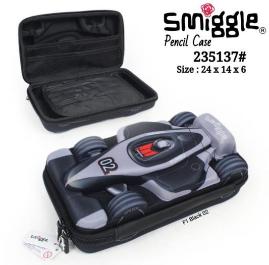Smiggle Pencil Case Formula Car 24x14cm