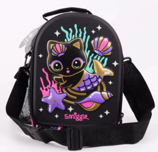 Large Black Cat Smiggle Bag Lunch Bag