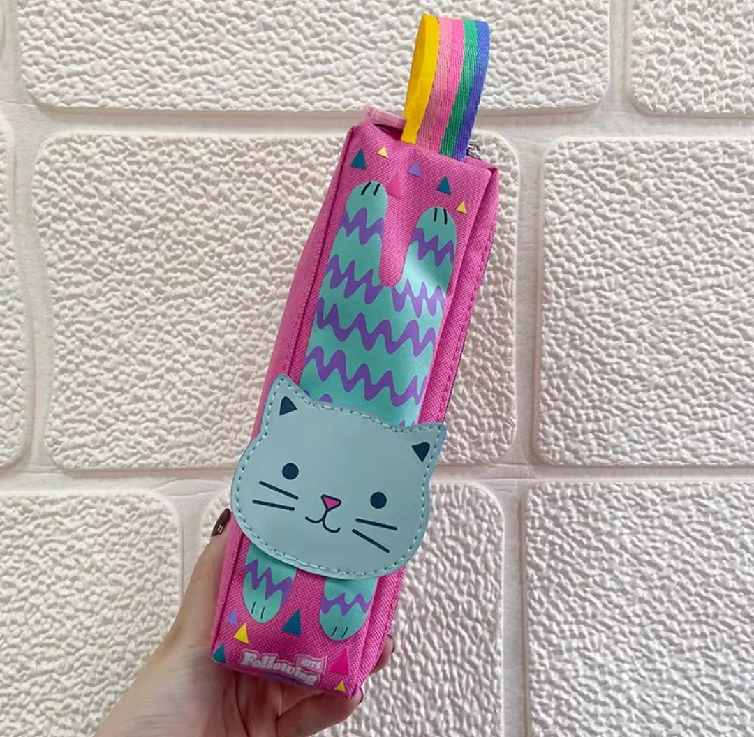 Smiggle Topsy Teeny Tiny Pencil Case | Cat Print, Pink