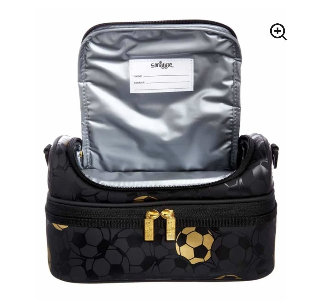 Smiggle  Lunch bag Football Design Size 25x15x15cm