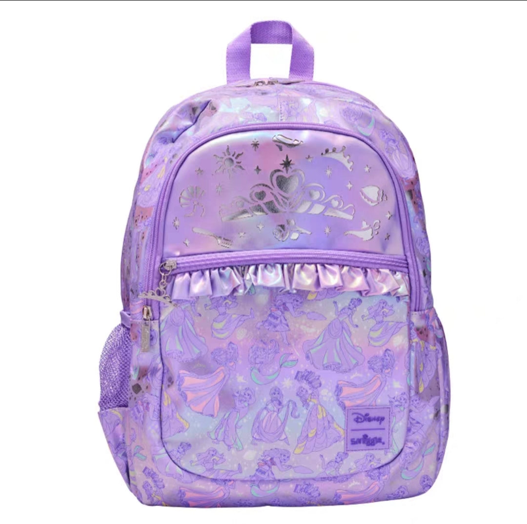 Smiggle Purple Princess Design Backpack 43cm