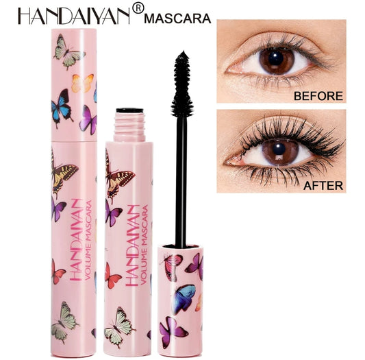 Ultra-Black Volumizing Mascara for Long-Lasting Waterproof Lashes