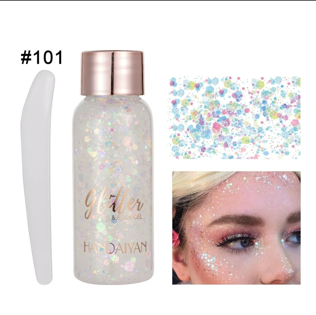 Body Glitter Gel, Glitter Gel, Mermaid Sequins Sparkling