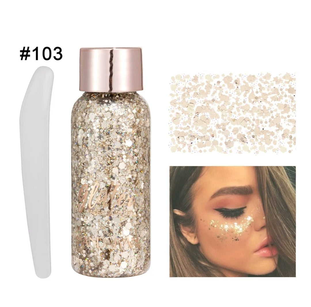 Body Glitter Gel, Glitter Gel, Mermaid Sequins Sparkling