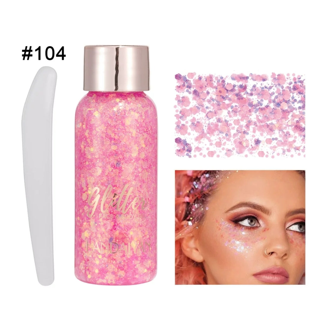 Body Glitter Gel, Glitter Gel, Mermaid Sequins Sparkling