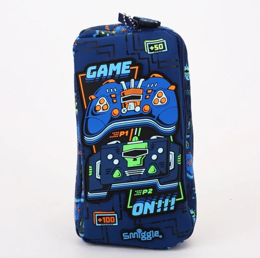 Smiggle Blue Gaming Pencil Case