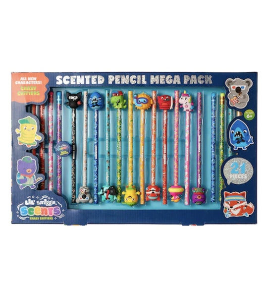 SMIGGLE Scented Pencil Mega Pack-Brand New Sealed - 21 Pieces - Back To School