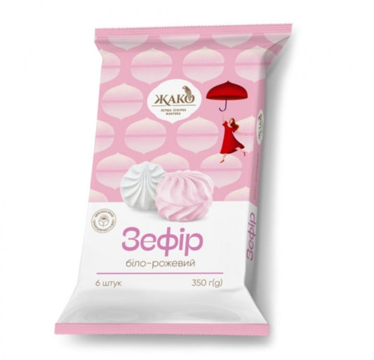 Zefir Marshmallow White-Pink Jaco 340gr