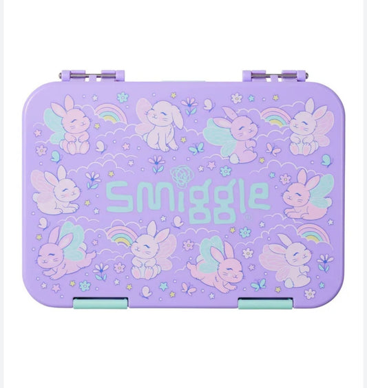 Smiggle Lunch Box Bento Rabbit Design 21x15cm