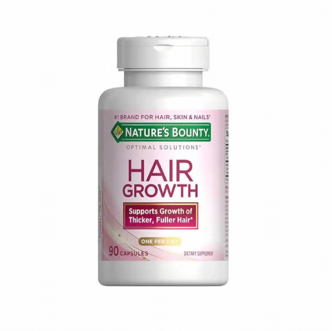 Nature's Bounty Optimal Solutions Hair Growth,Support Thicker 60 capsules