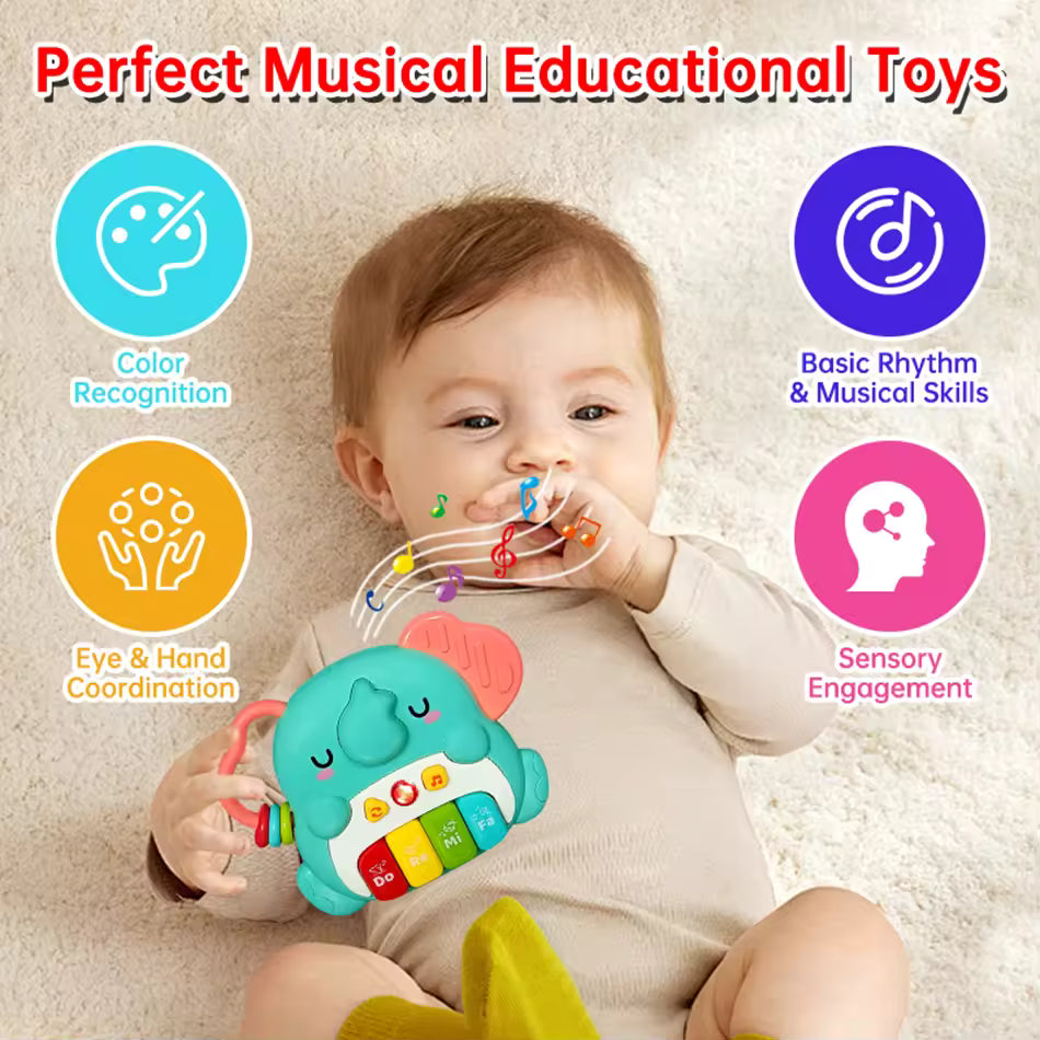 Montessori Baby Electronic | Piano  Music&Light Keyboards | 1+