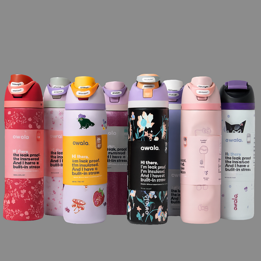 Owala FreeSip Stainless  Steel Water Bottle with Straw for Sports, Travel, and School BPA-Free 710-945ml