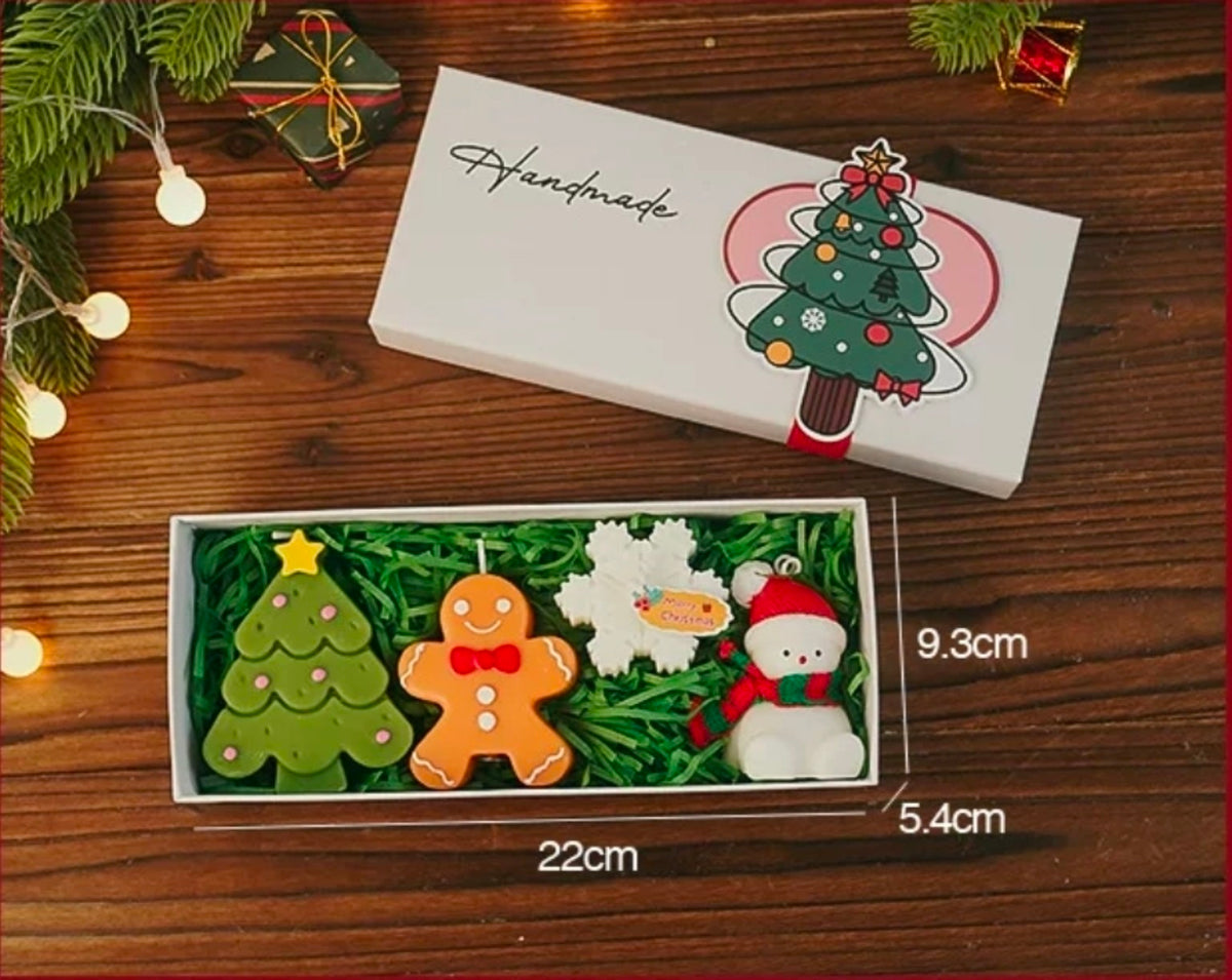 Christmas scented candle gift set dimensions 22 by 9.3 by 5.4 cm
