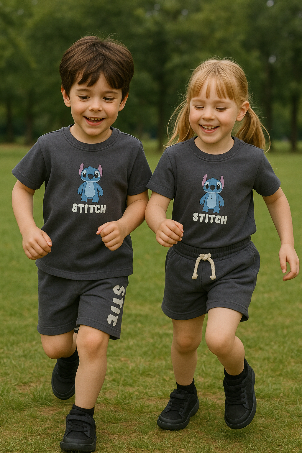 Outfit For Girls and Boys Stitch Design Size 5-14y